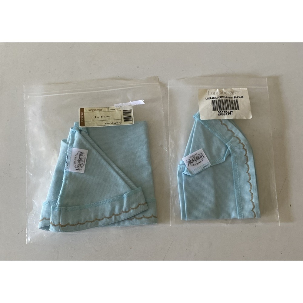 Longaberger 2003 Large & Small Easter Liner in Robin's Egg Blue #20291147